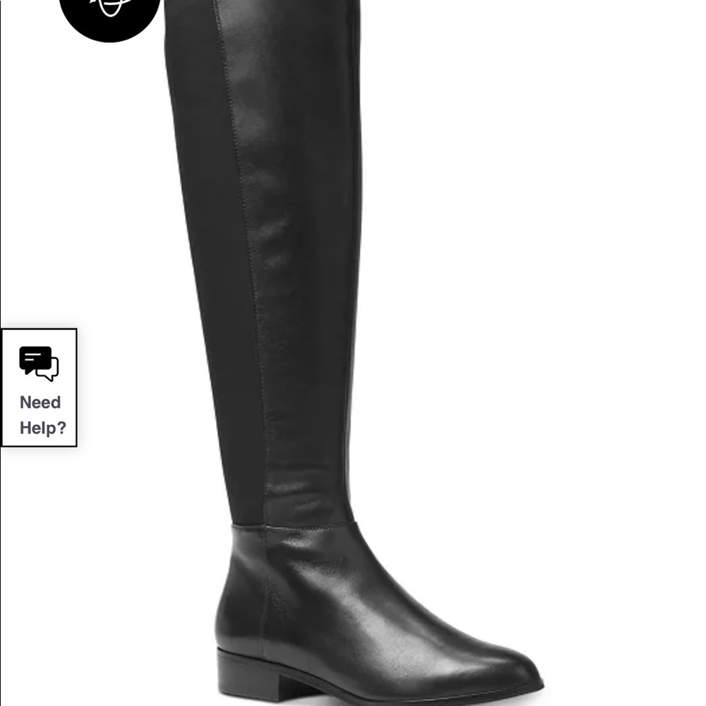 Michael Kors Bromley Leather Riding Boots